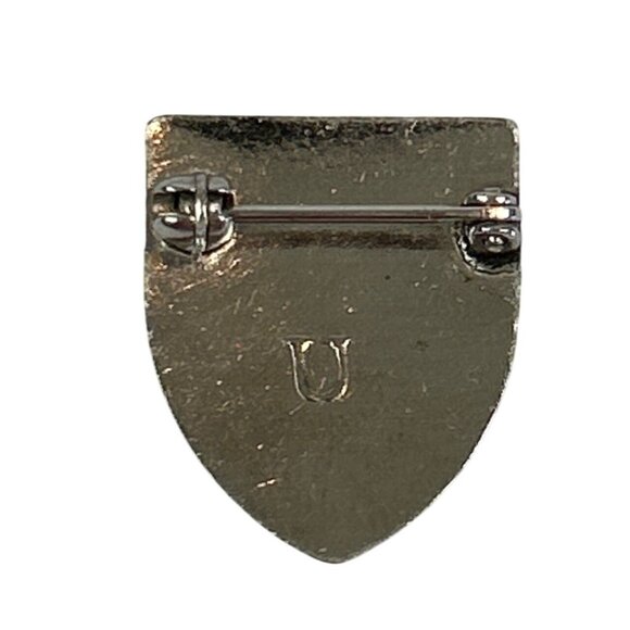 Vintage Home Nursing Shield Pin Badge Red Cross Design Turquoise Red Cross - Picture 3 of 5